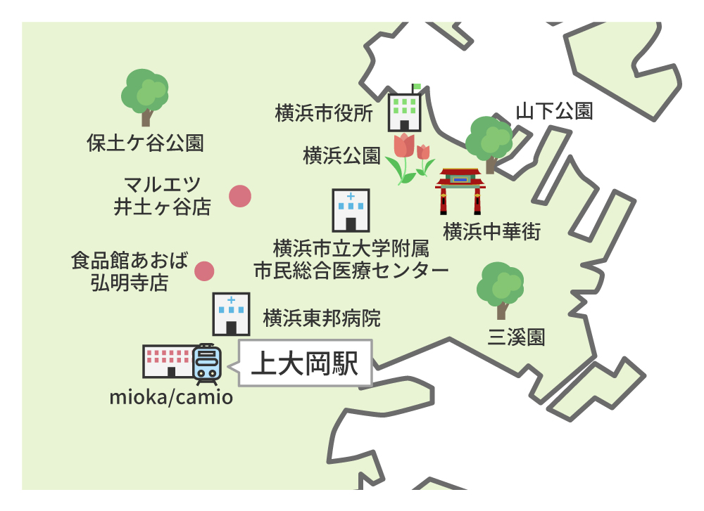 上大岡駅マップ（施設）