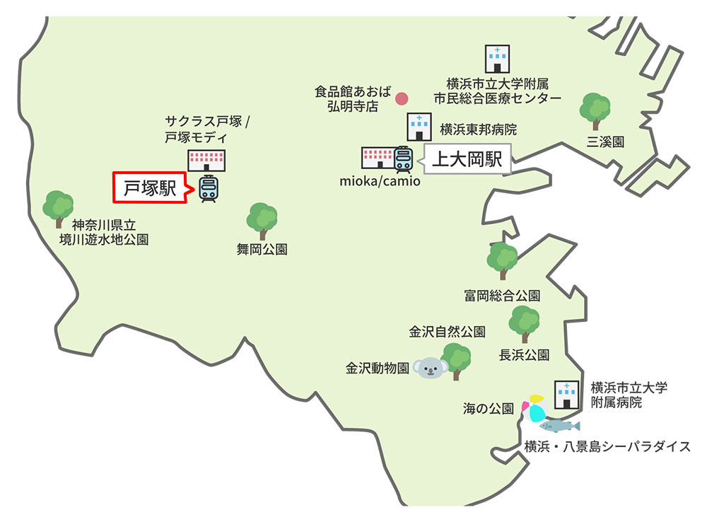 戸塚駅マップ（施設）