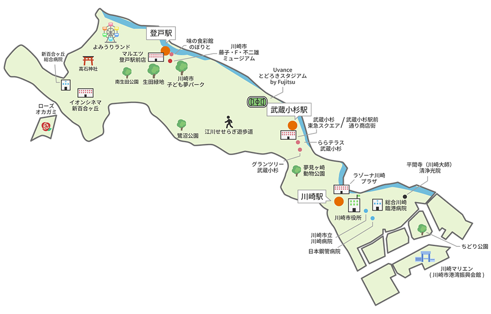 川崎市マップ（施設）