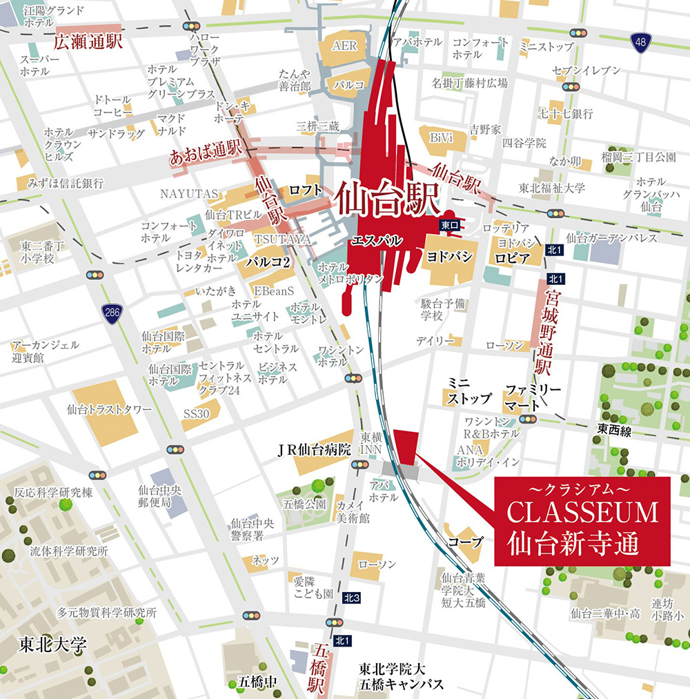 日常の買い物に便利な環境