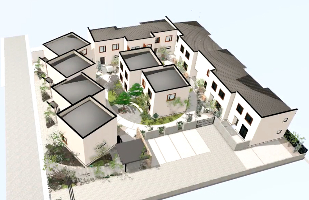 ゲートで敷地全体を囲む高いセキュリティ